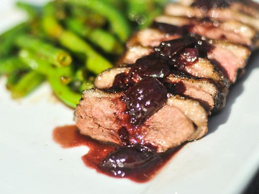 Duck Breast Recipes
 Grilling Peppered Duck Breasts with Cherry Port Sauce