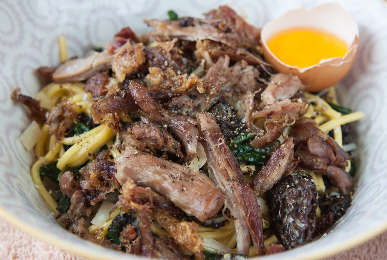 Duck Confit Recipes
 Mama Tommy s Crispy Duck Confit Pasta with Morel and