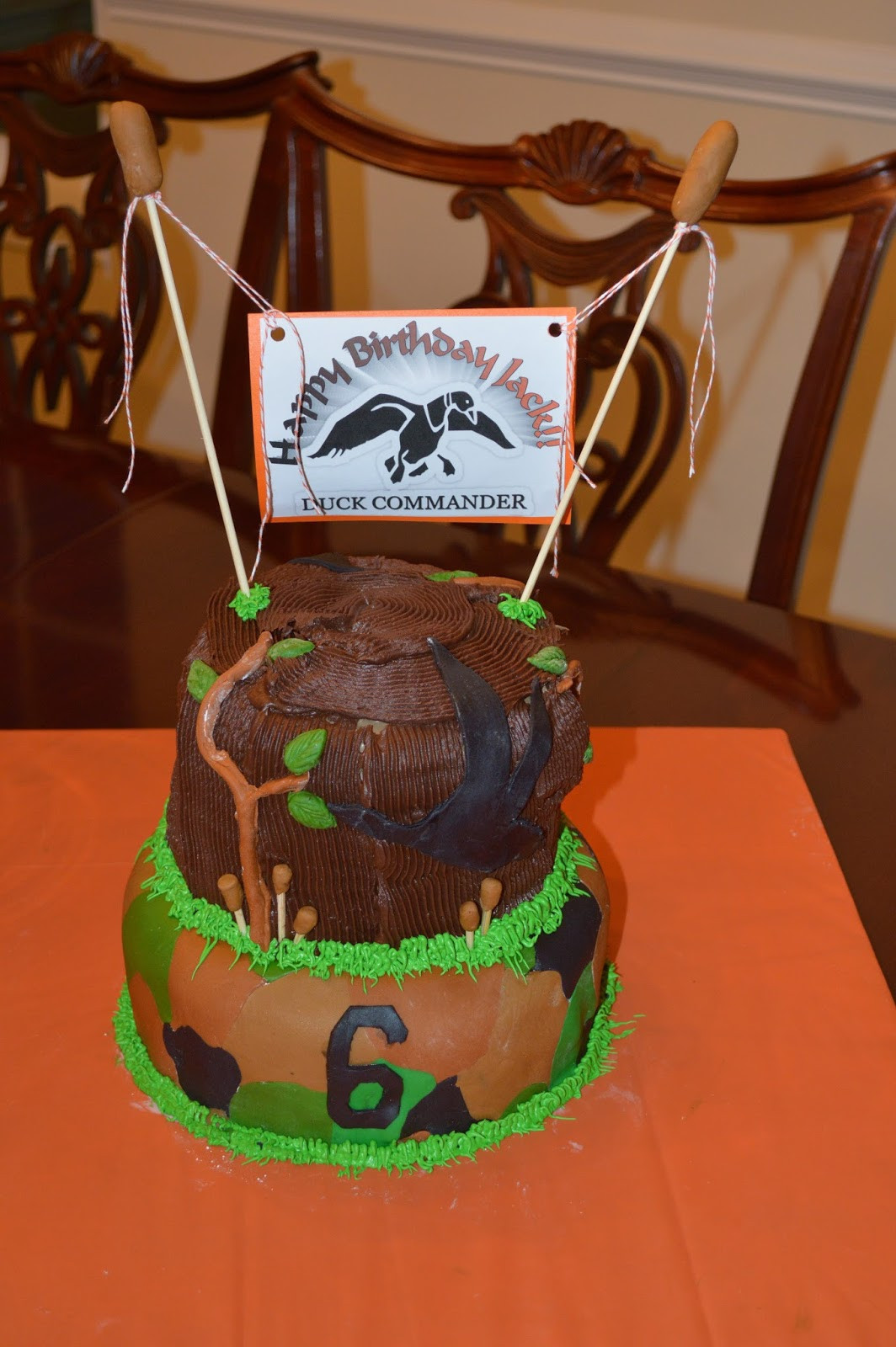 Duck Dynasty Birthday Cake
 Mom Swim Bike Run Duck Dynasty Birthday Party and Cake