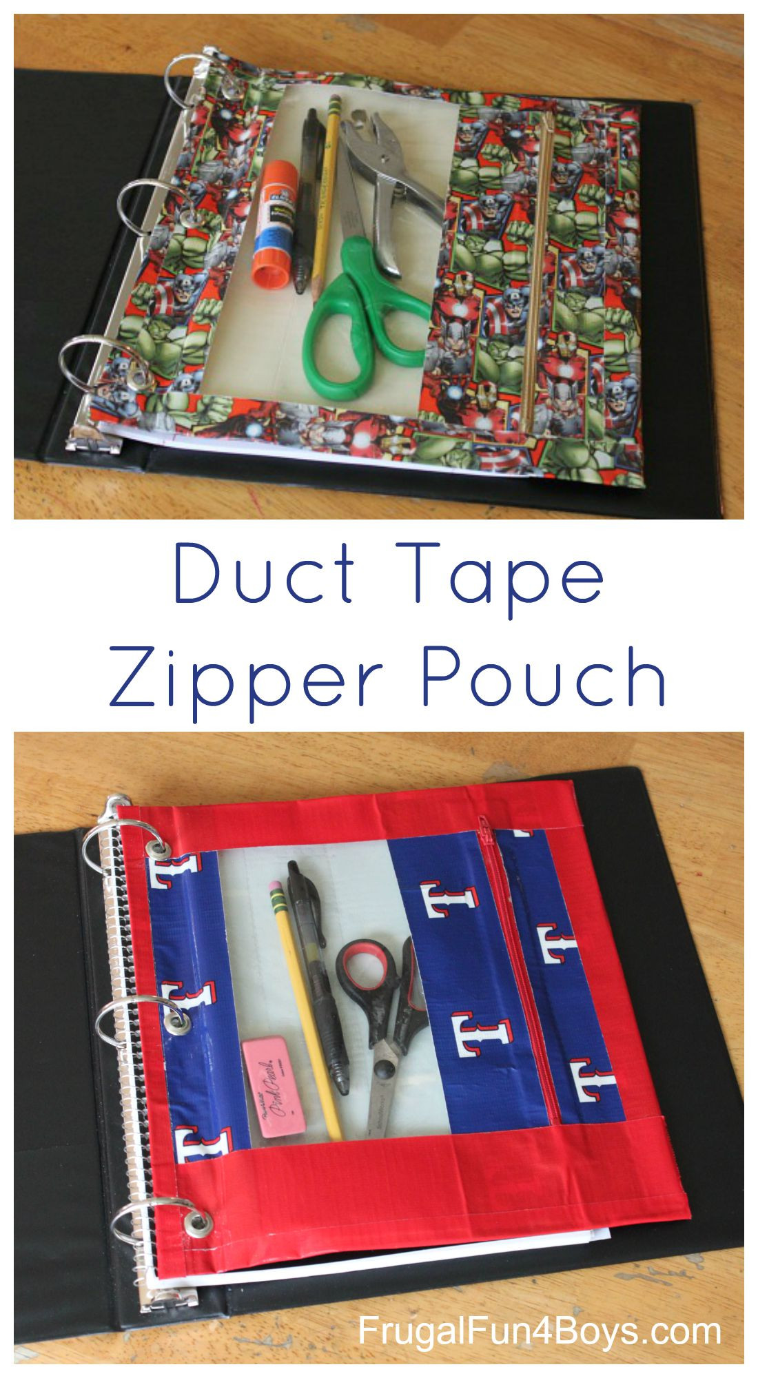 Duct Tape Projects For Kids
 Duct Tape Craft for Kids Make a Zipper Pouch Frugal Fun