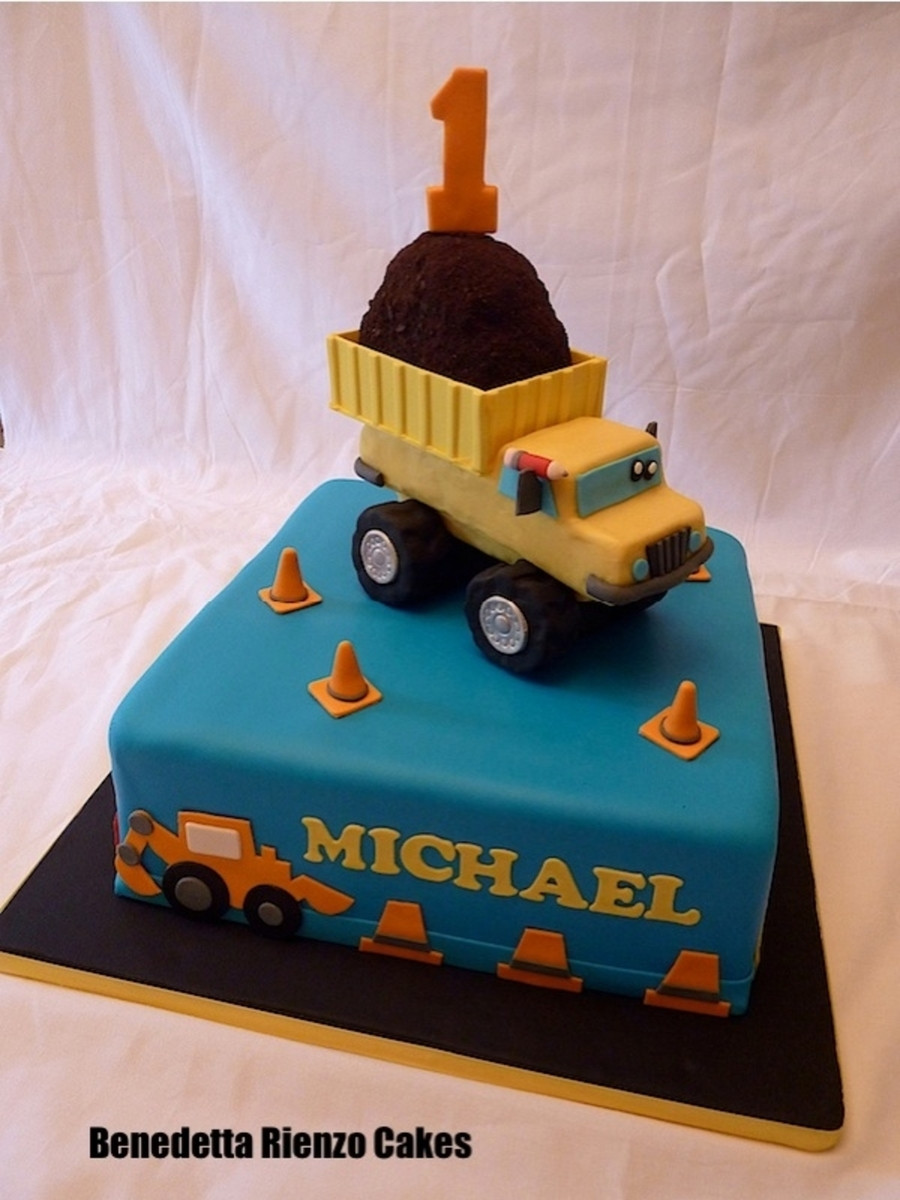 Dump Truck Birthday Cake
 Dump Truck First Birthday CakeCentral