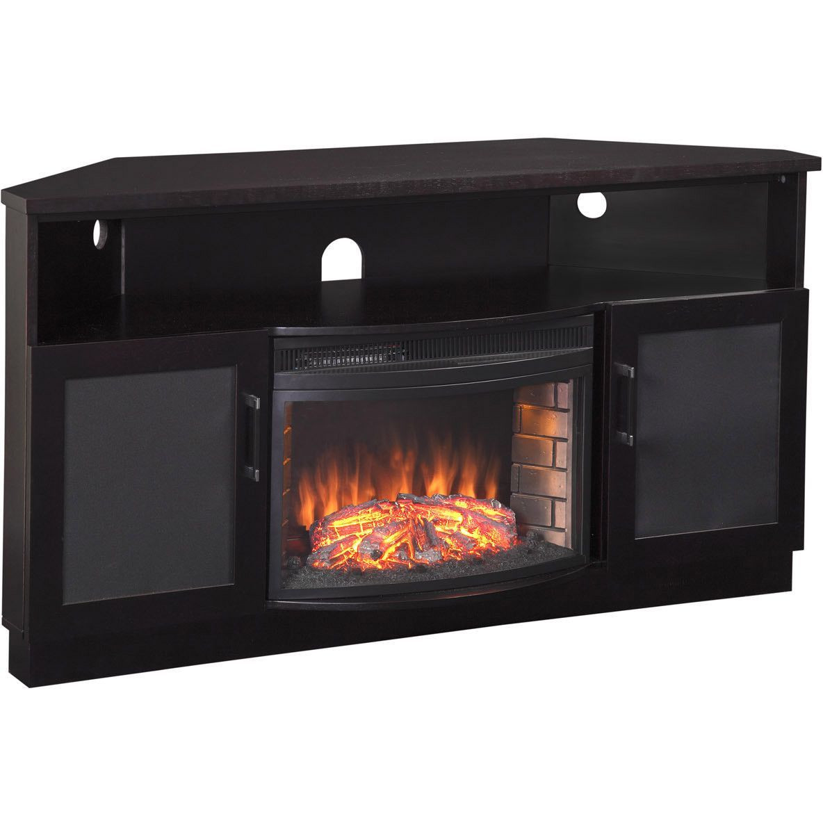 Duraflame Electric Fireplace Tv Stand
 Furnitech Corner TV Stand Electric Fireplace for 65" TV