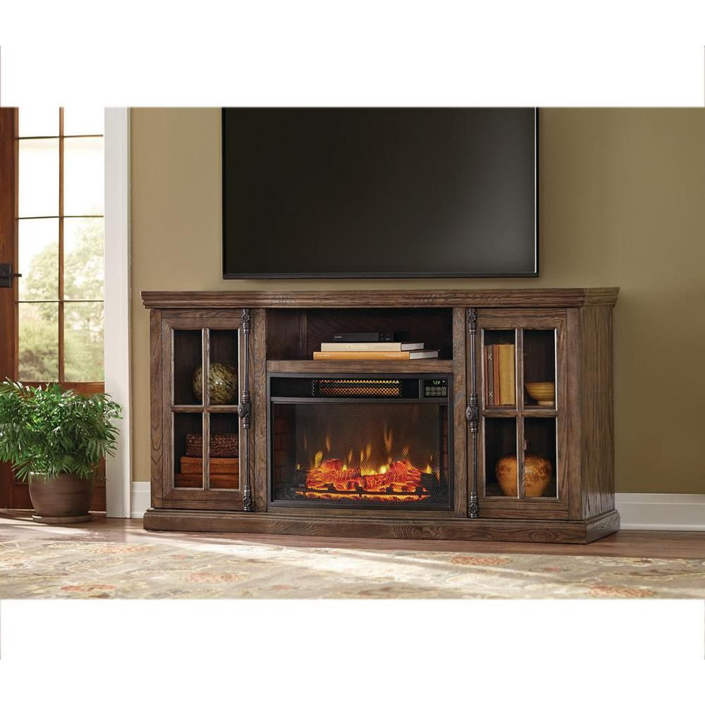 Duraflame Electric Fireplace Tv Stand
 Home Decorators Collection Chestnut Hill 56 in TV Stand