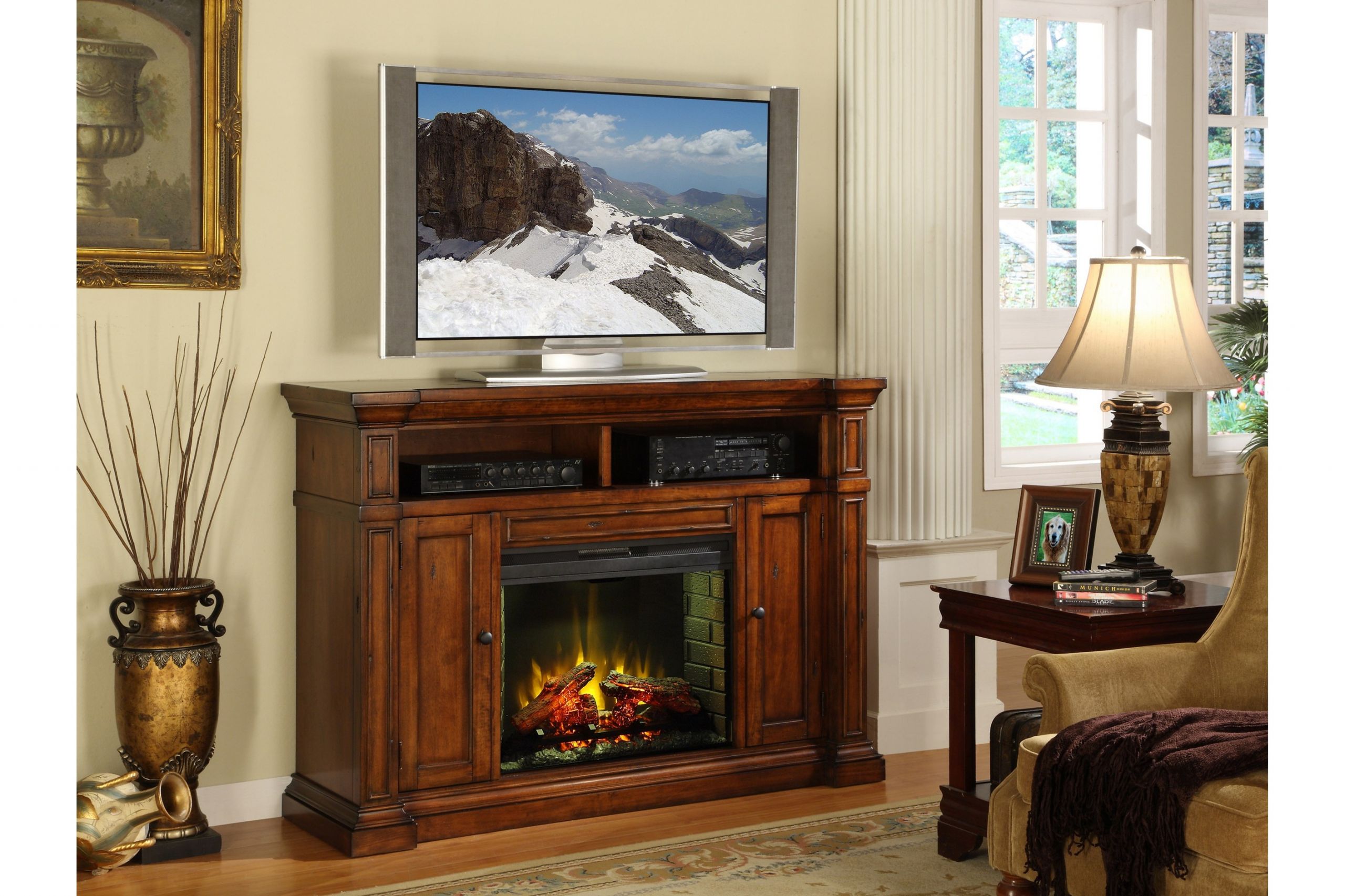 Duraflame Electric Fireplace Tv Stand
 Lowes TV Stand Fireplace bo Home Design Ideas