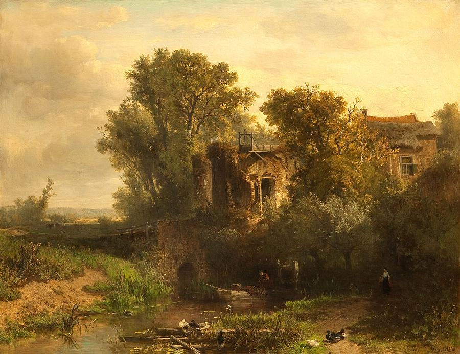 Dutch Landscape Painters
 A Dutch Landscape Painting by Johannes Wernardus Bilders