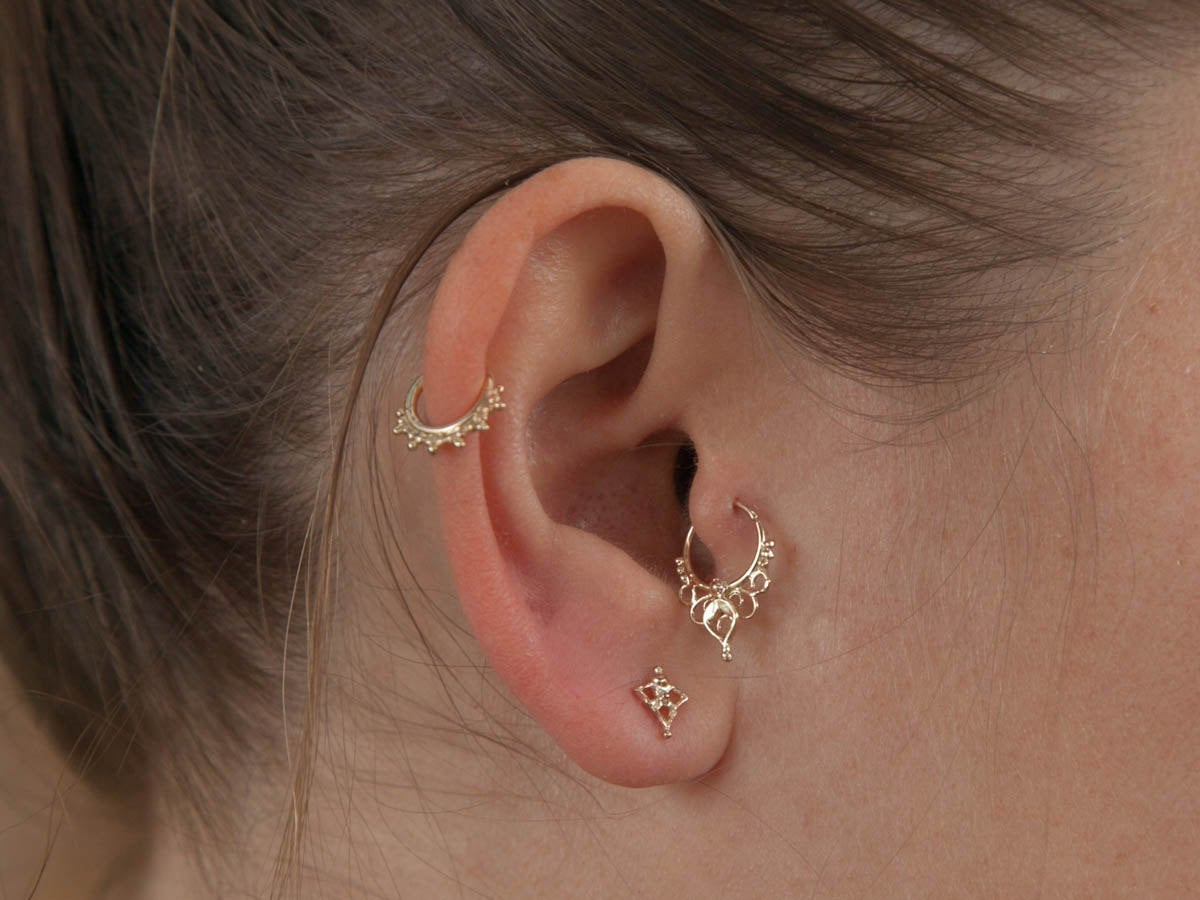 Earrings For Piercing
 Helix earring Helix ring helix jewelry Primitive style