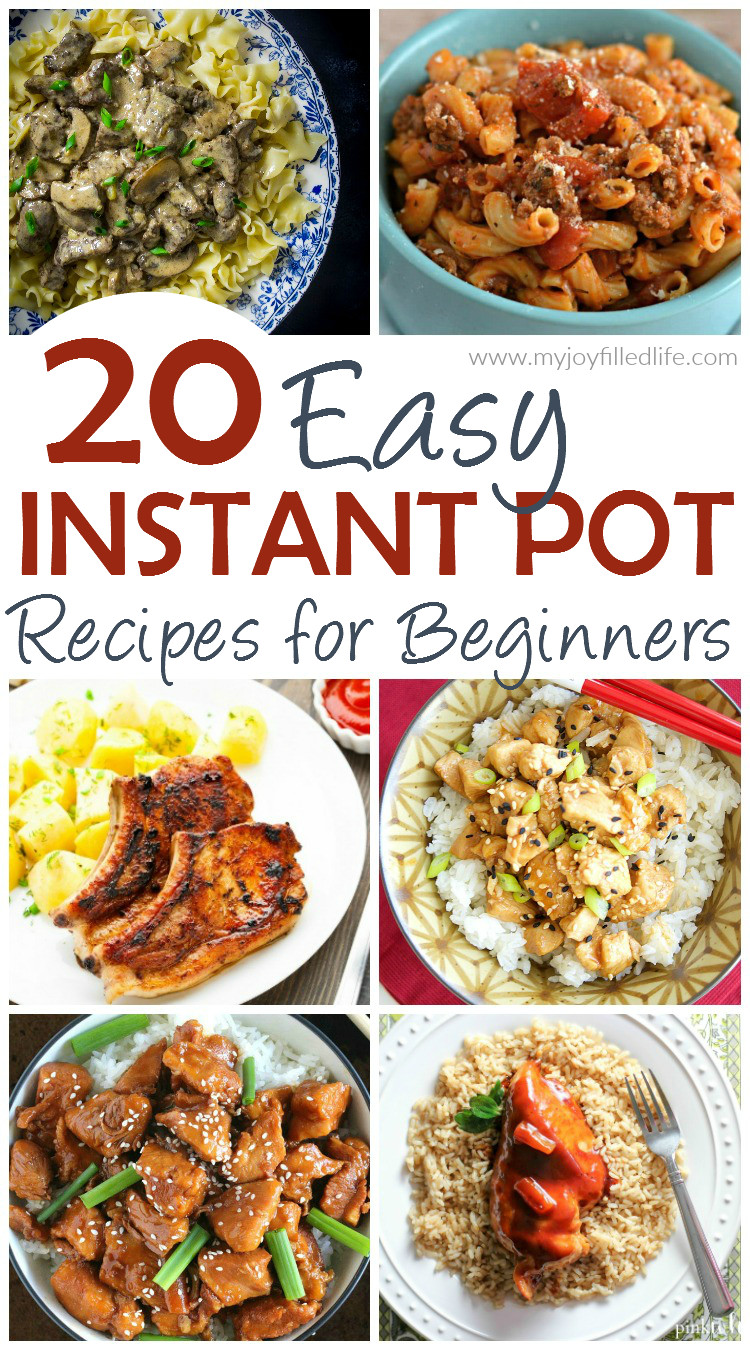 Easiest Instant Pot Recipes
 20 Easy Instant Pot Recipes for Beginners My Joy Filled Life