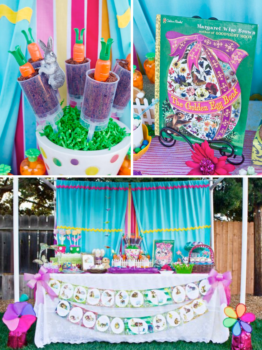 Easter Party For Kids
 Kara s Party Ideas "The Golden Egg Book" Themed Boy Girl