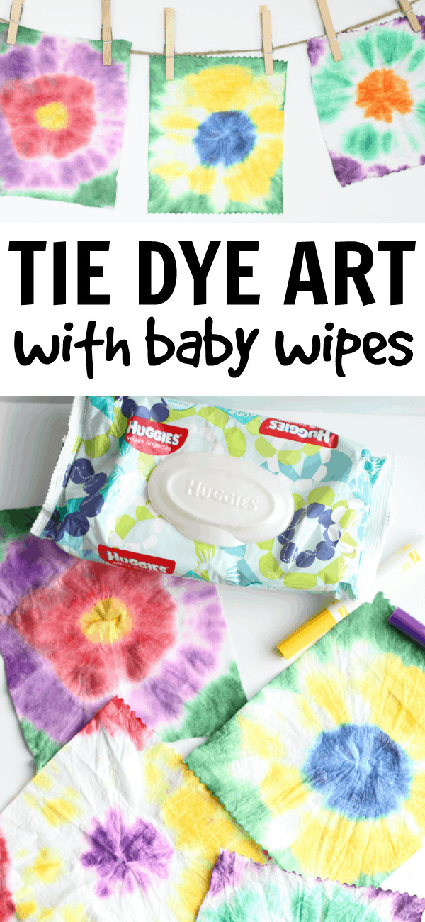 Easy Art Projects For Kids
 Easy Tie Dye Art with Baby Wipes I Can Teach My Child