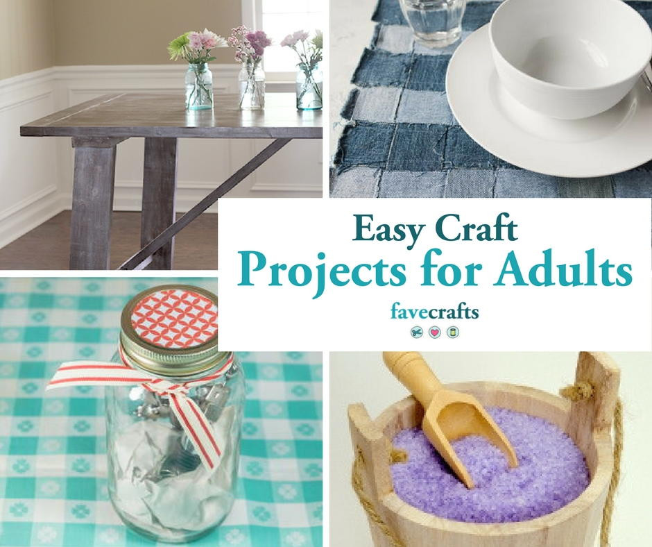 Easy Arts And Crafts Ideas For Adults
 44 Easy Craft Projects For Adults