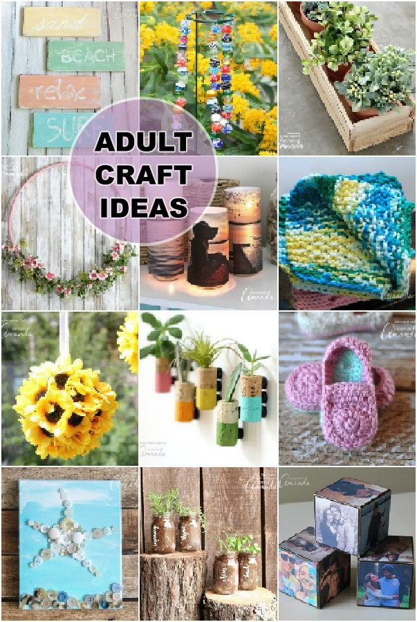 Easy Arts And Crafts Ideas For Adults
 Adult Craft Ideas lots of crafts for adults