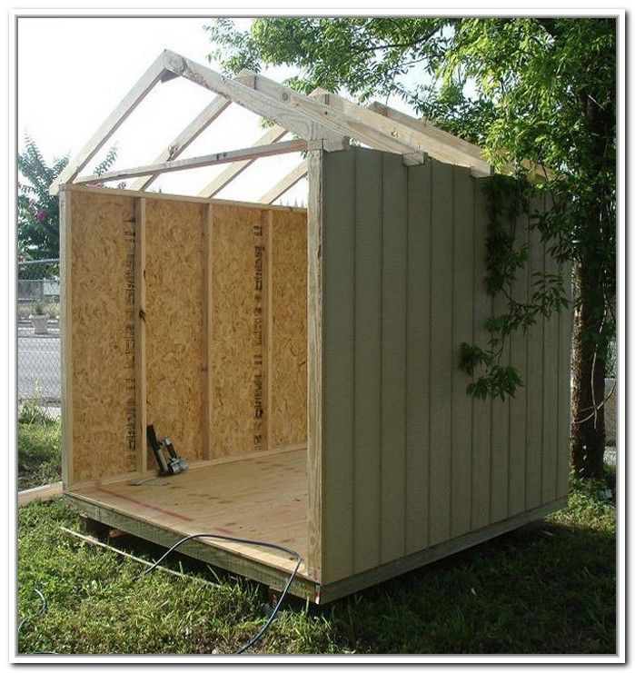 Easy Backyard Storage
 Build A Storage Shed Cheap