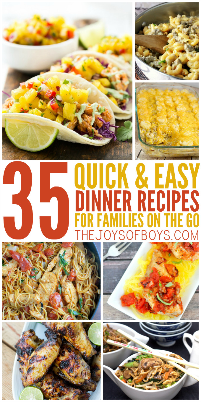 Easy Dinner Recipes Kids
 35 Quick and Easy Dinner Recipes for the Family on the Go