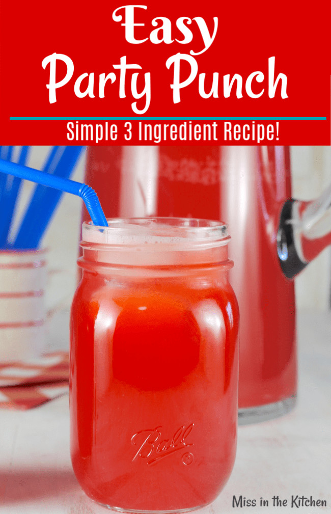 Easy Drink Recipes For Kids
 Easy Party Punch Miss in the Kitchen