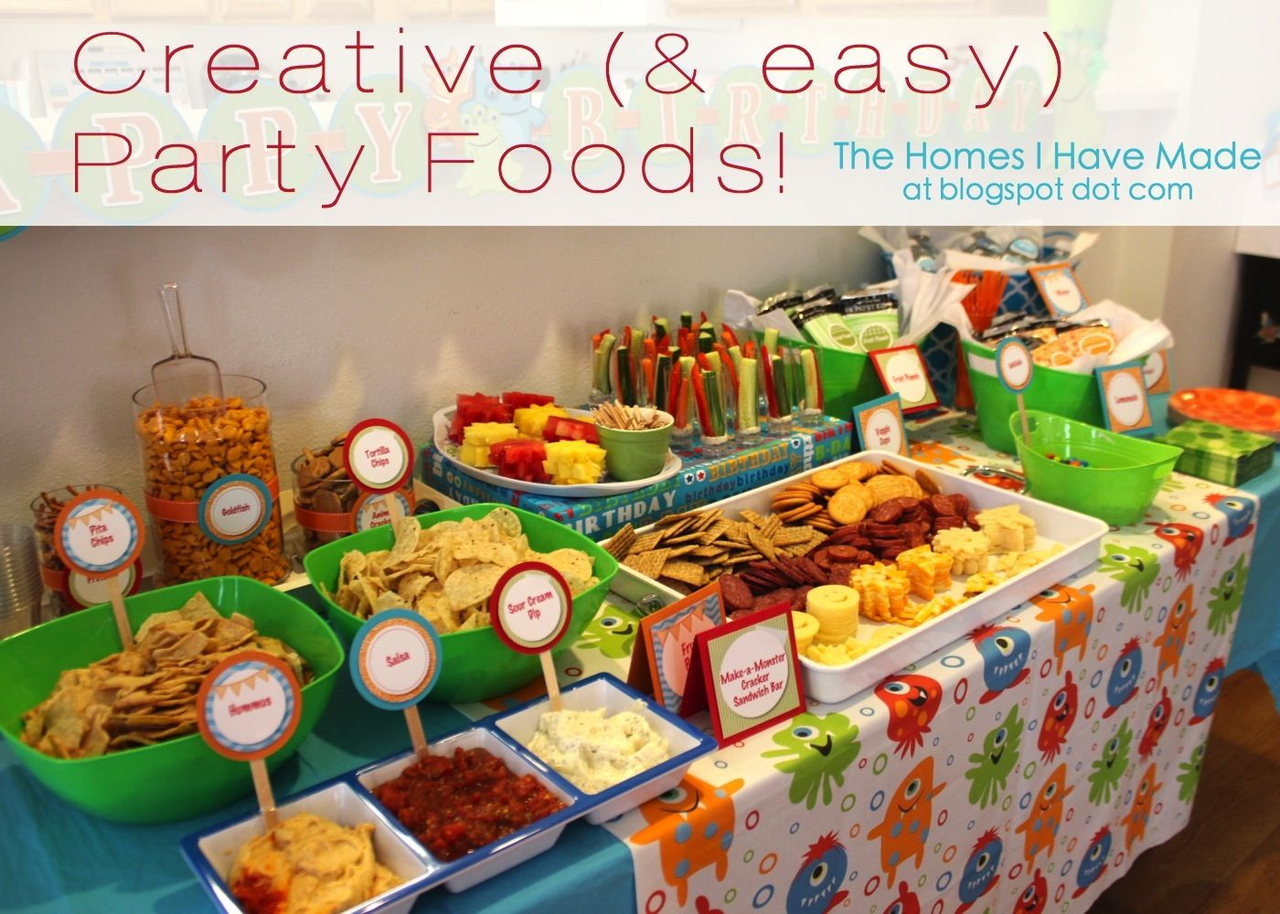 Easy Finger Foods For Kids Party
 Monster Party Spotlight on Food