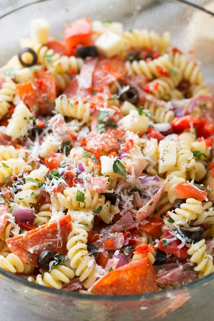 Easy Italian Pasta Salad
 Easy Italian Pasta Salad Oh Sweet Basil