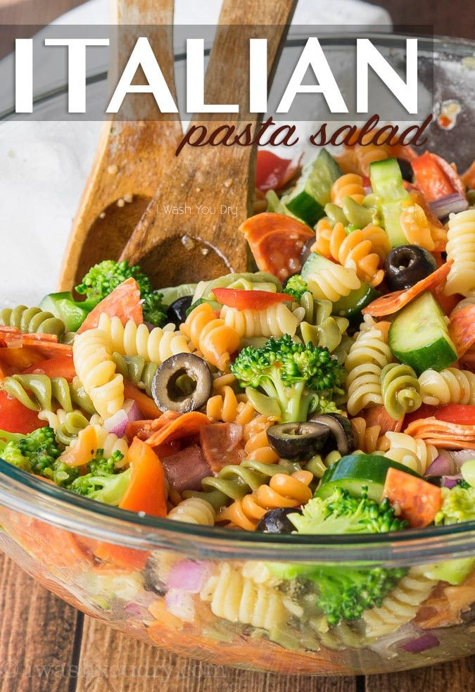 Easy Italian Pasta Salad
 Classic Italian Pasta Salad