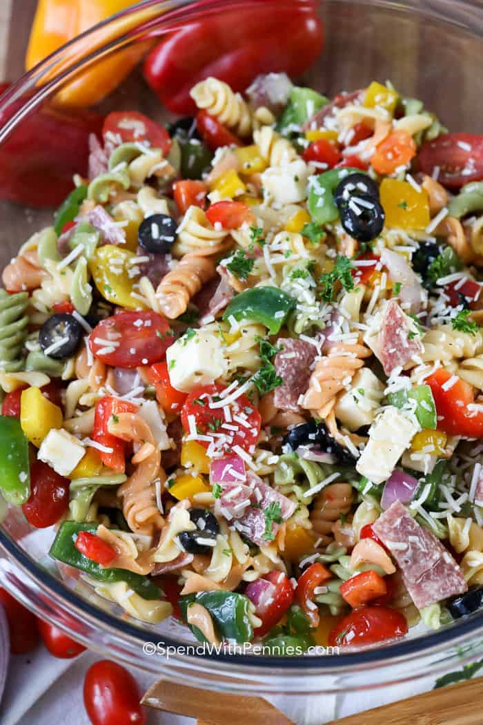 Easy Italian Pasta Salad
 Italian Pasta Salad Spend With Pennies