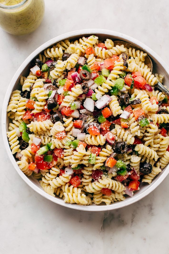 Easy Italian Pasta Salad
 Easy California Pasta Salad with Italian Dressing Recipe