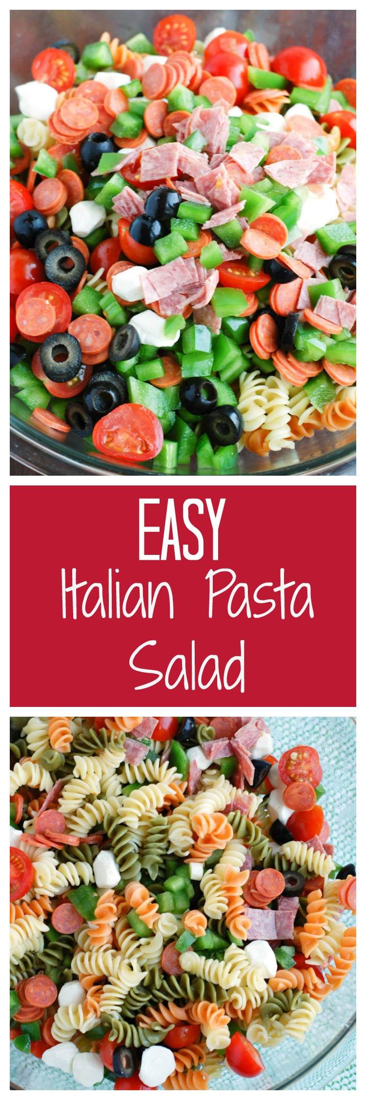 Easy Italian Pasta Salad
 Easy Italian Pasta Salad with Pepperoni Food Lovin Family