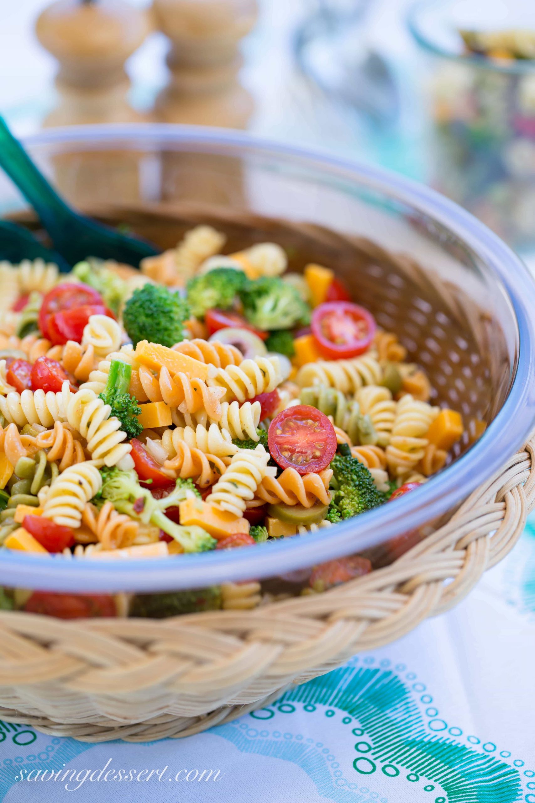 Easy Italian Pasta Salad
 Easy Pasta Salad with Zesty Italian Dressing Saving Room