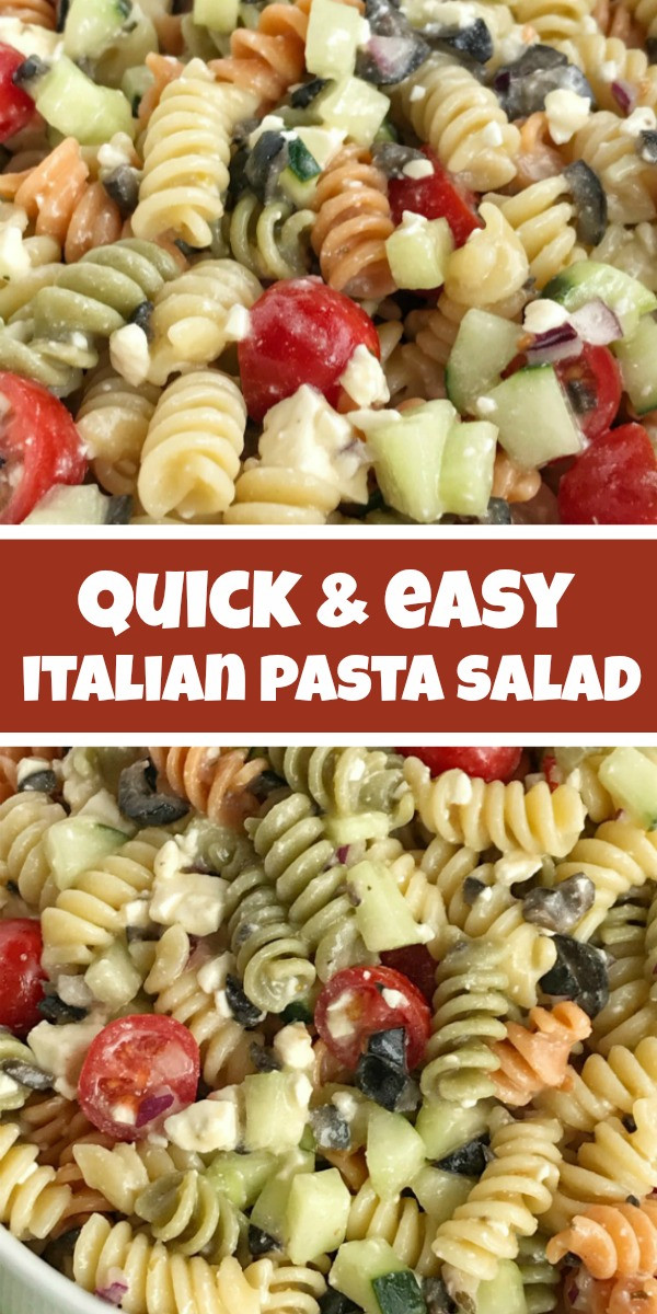 Easy Italian Pasta Salad
 Italian Pasta Salad To her as Family