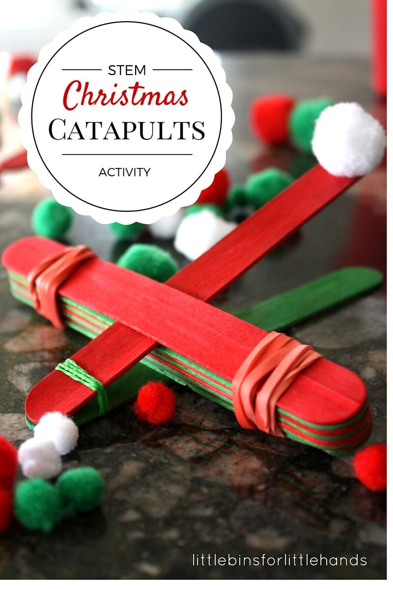 Easy Kids Activities
 Christmas STEM Activity Simple Catapult for Kids To Make