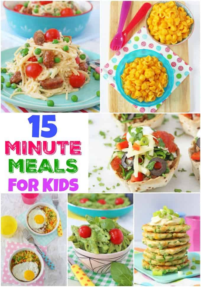 Easy Kids Dinner Recipes
 15 The Best 15 Minute or less Kid s Dinners My
