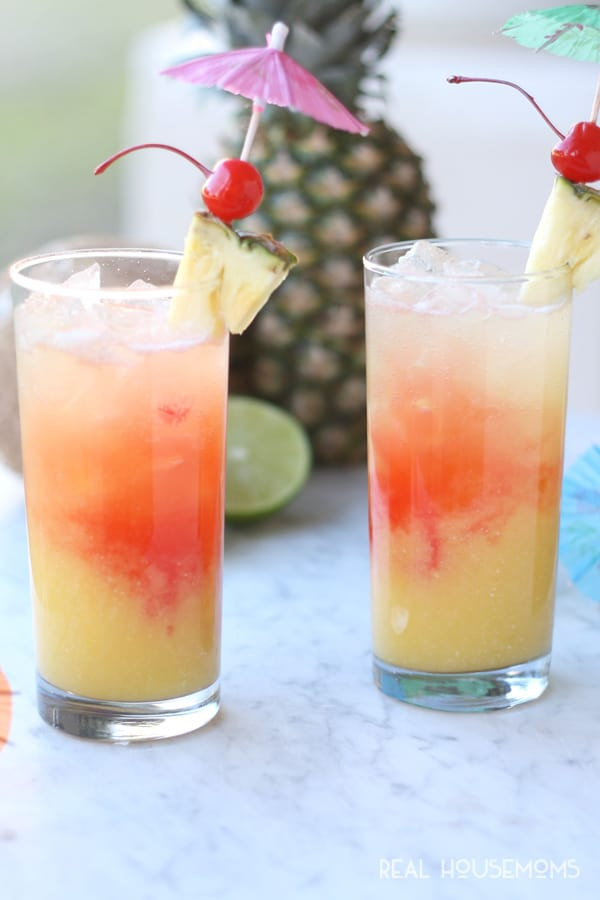 Easy Kids Punch Recipes
 Tropical Party Punch Recipe ⋆ Real Housemoms