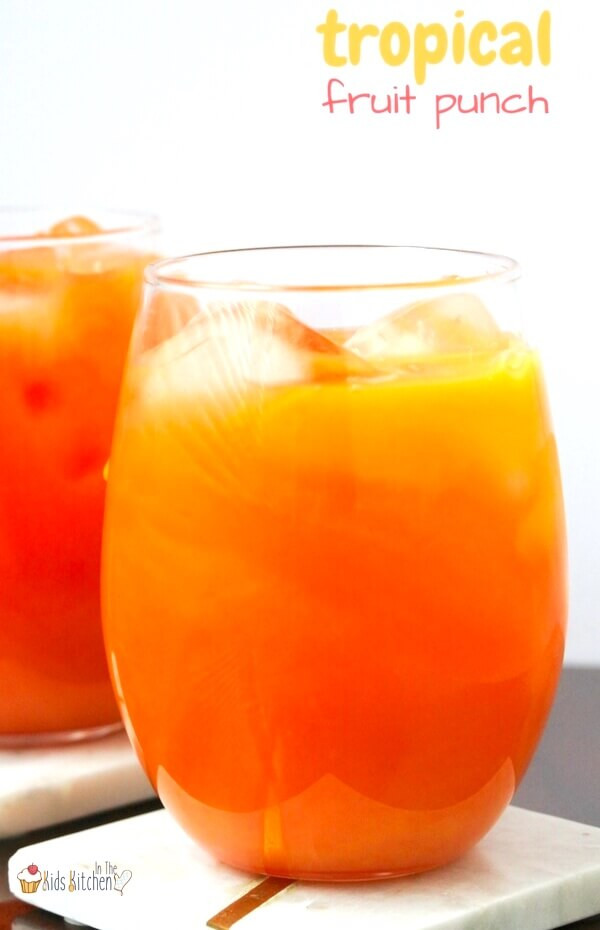 Easy Kids Punch Recipes
 3 Ingre nt Tropical Fruit Punch In the Kids Kitchen