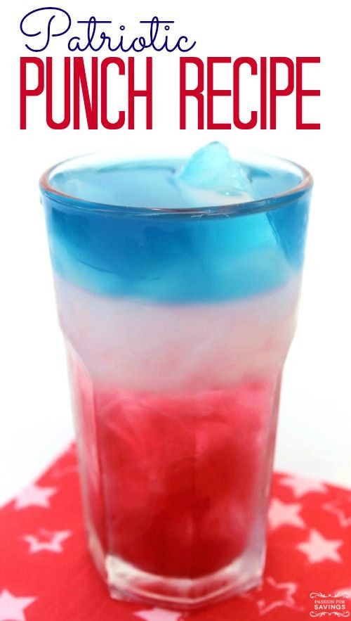 Easy Kids Punch Recipes
 Patriotic Punch Recipe Easy Party Punch Recipe for 4th of