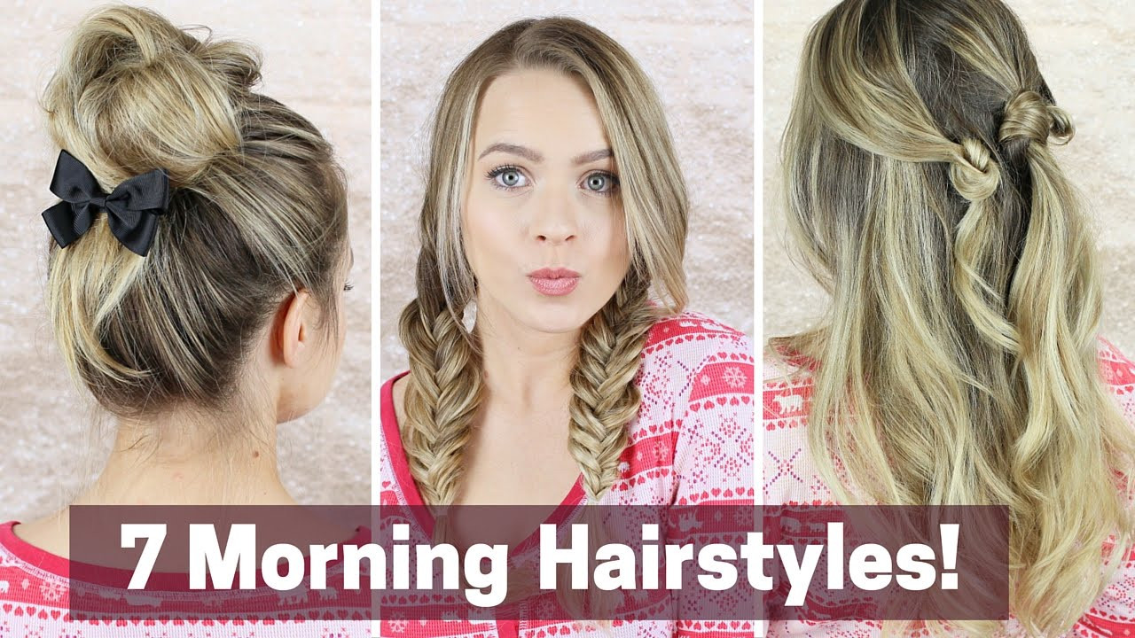 Easy Morning Hairstyles
 7 Quick Morning Hairstyles