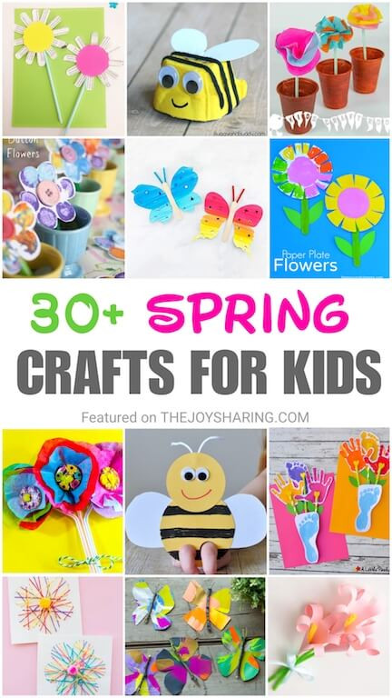 Easy Preschool Art Projects
 30 Quick & Easy Spring Crafts for Kids The Joy of Sharing