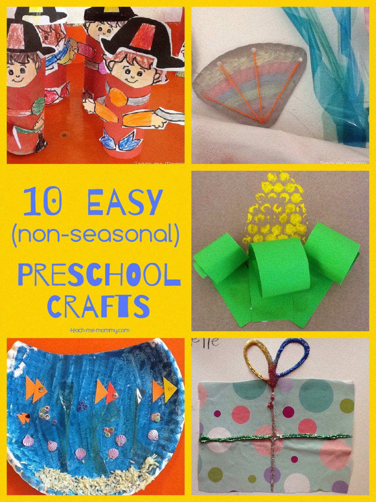 Easy Preschool Art Projects
 Easy Crafts for Preschoolers Teach Me Mommy