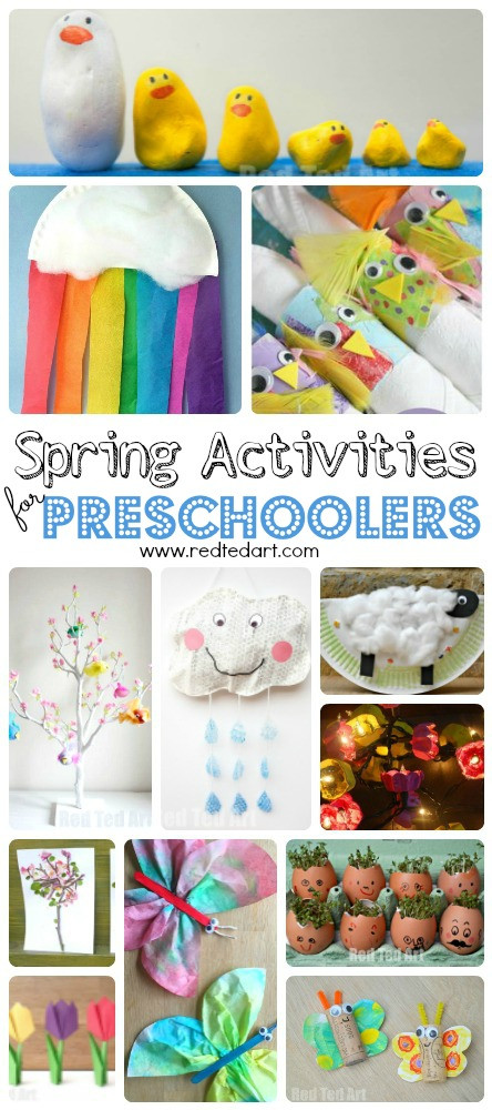 Easy Preschool Art Projects
 Easy Spring Crafts for Preschoolers and Toddlers Red Ted