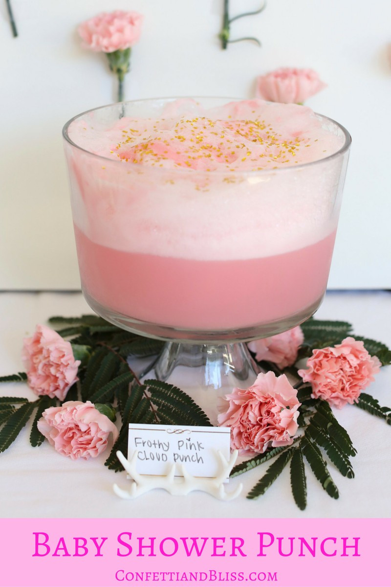 Easy Punch Recipes For Baby Shower
 Pretty in Pink Fabulous Frothy Baby Shower Punch