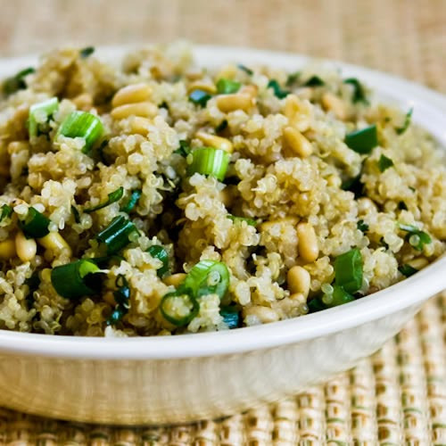 Easy Quinoa Side Dish
 Kalyn s Kitchen Quinoa Side Dish with Pine Nuts Green