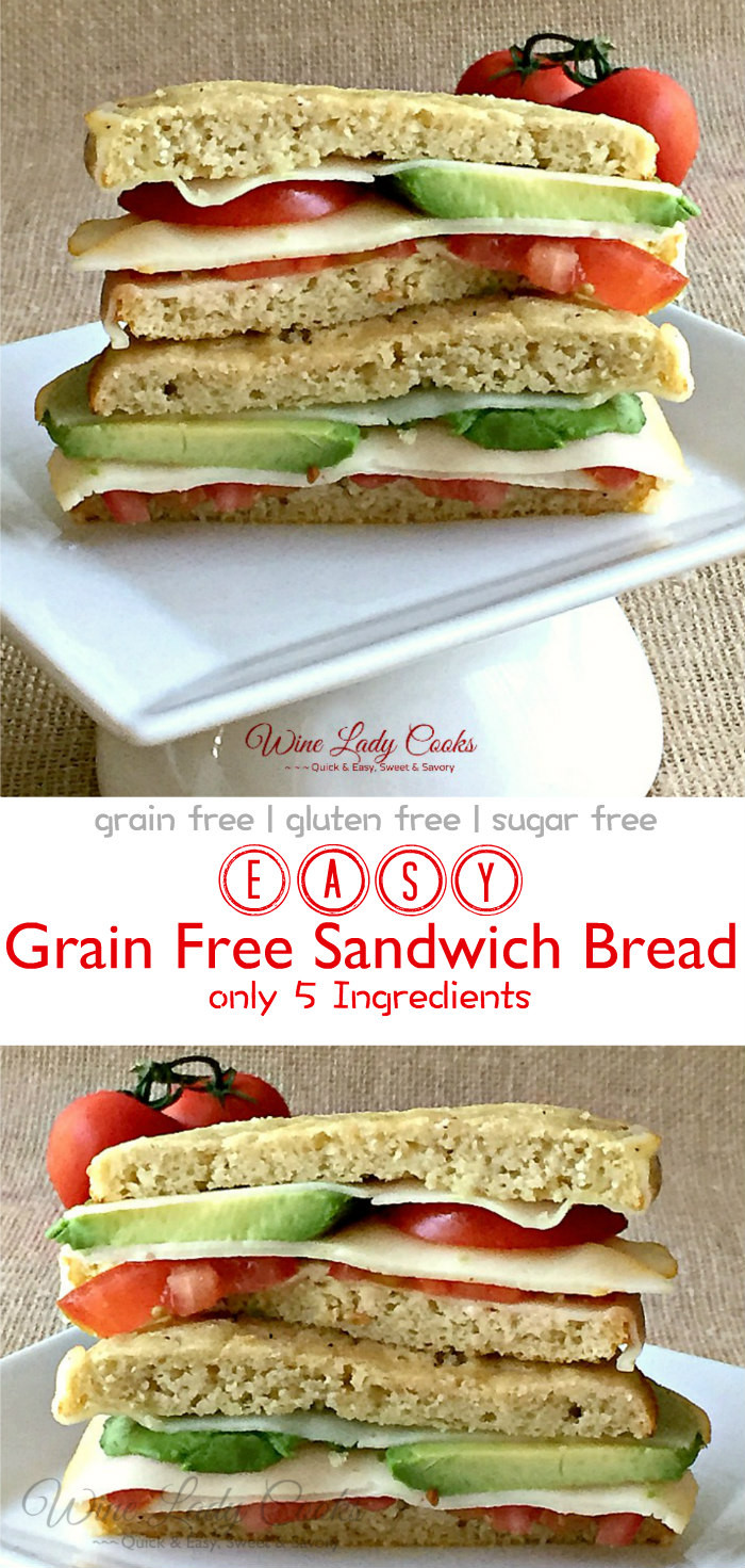 Easy Sandwich Bread Recipe
 Easy 5 Ingre nt Grain Free Sandwich Bread Recipe