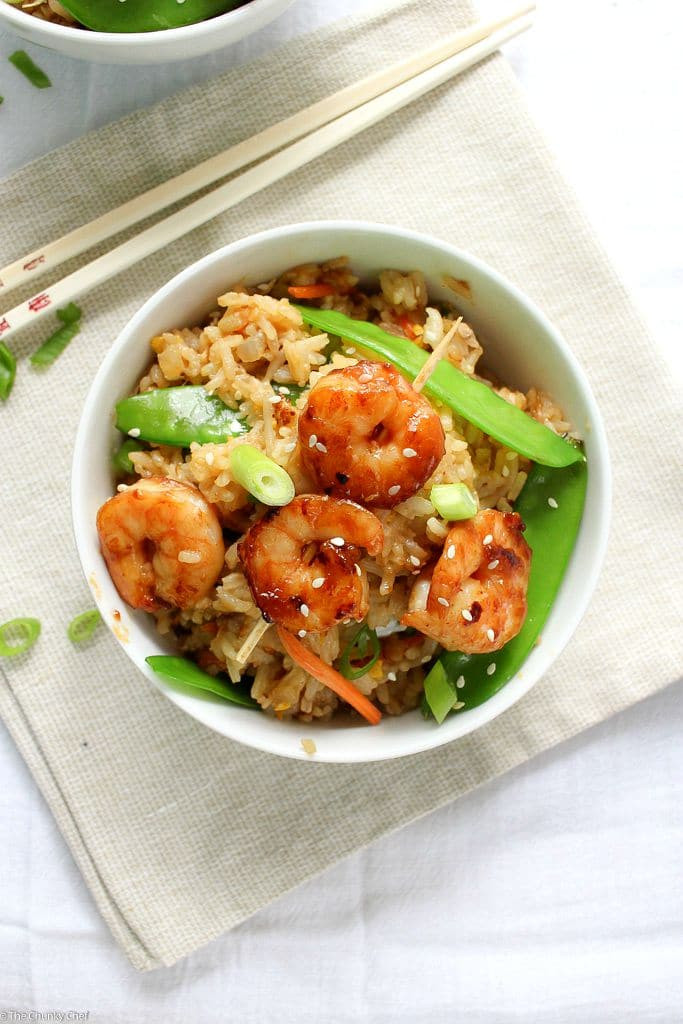 Easy Shrimp Fried Rice Recipe
 Easy 20 Minute Shrimp Fried Rice The Chunky Chef