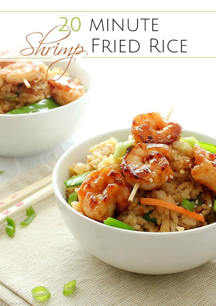 Easy Shrimp Fried Rice Recipe
 Easy 20 Minute Shrimp Fried Rice The Chunky Chef