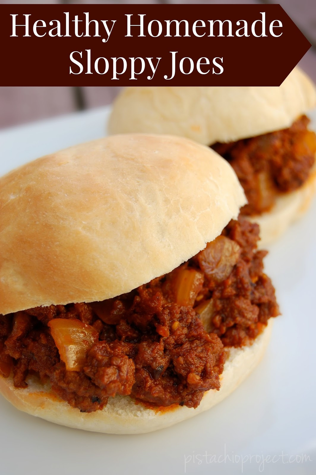 Easy Sloppy Joe Recipe Tomato Sauce
 Healthy Homemade Sloppy Joes The Pistachio Project