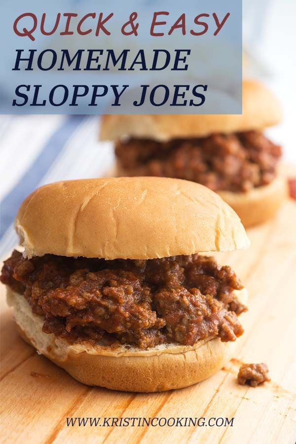 Easy Sloppy Joe Recipe Tomato Sauce
 Homemade Sloppy Joe Recipe Without Ketchup