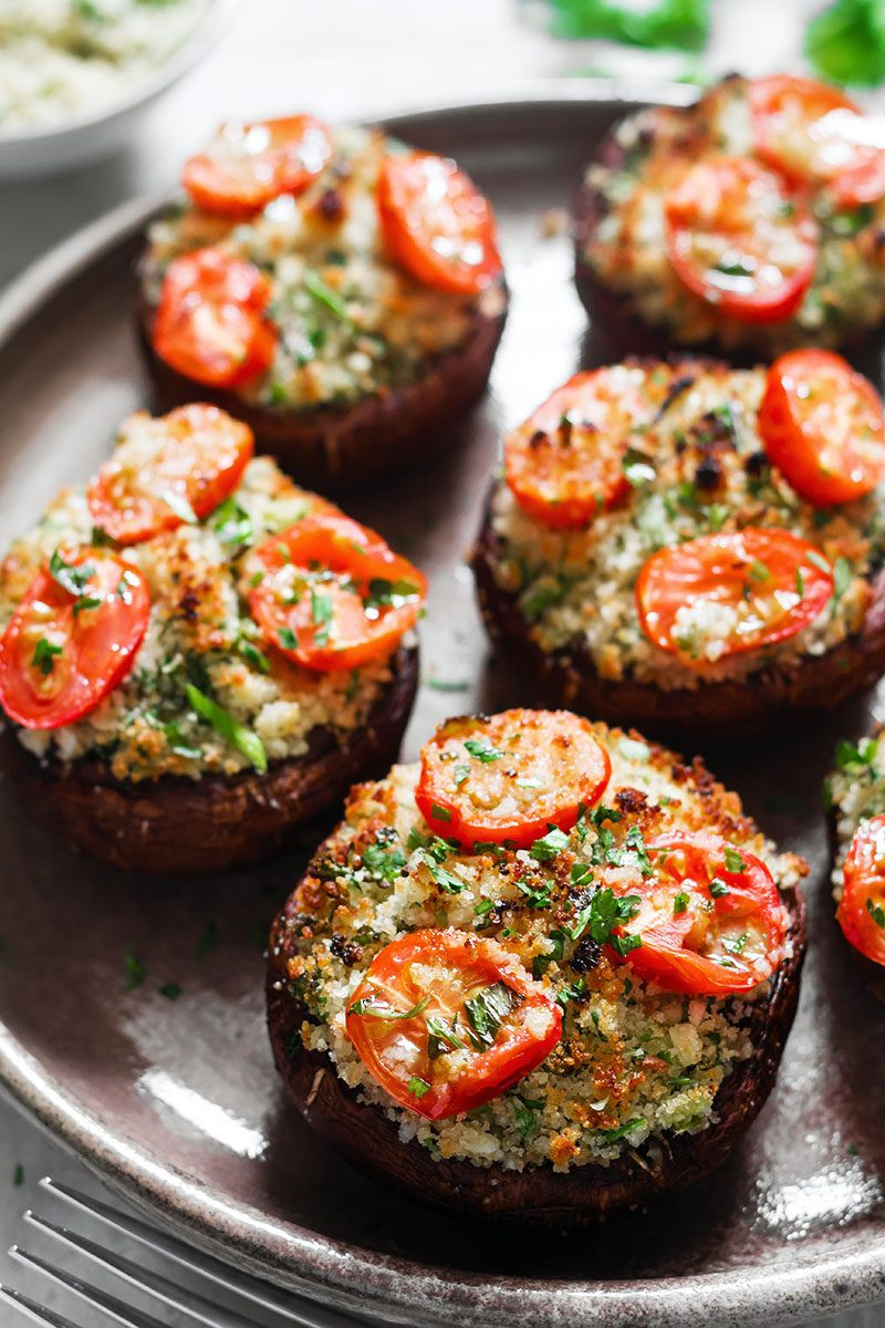 Easy Stuffed Mushroom Recipe
 Portobello Mushrooms Stuffed with Garlic Herb Butter