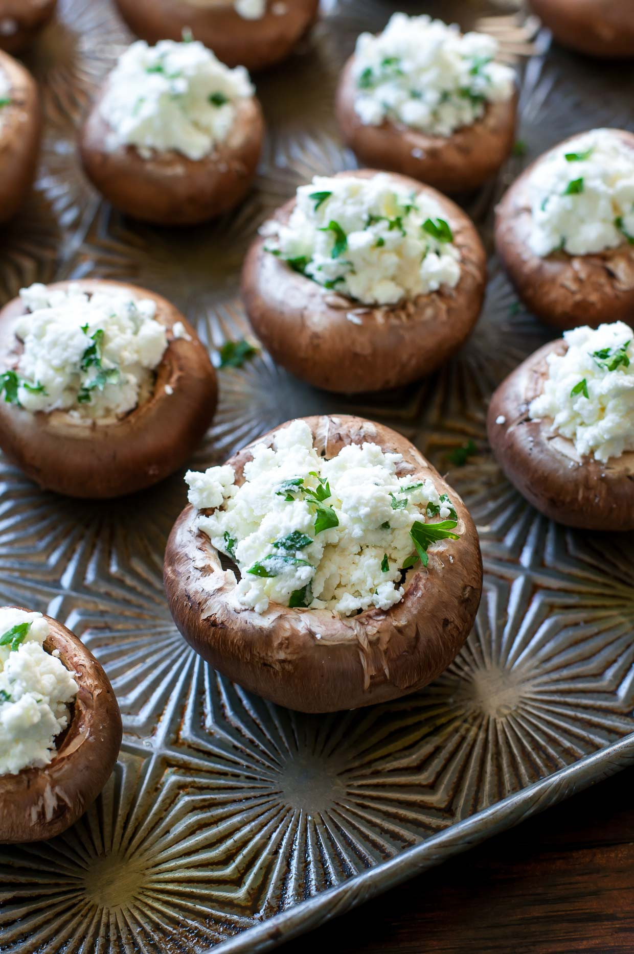 Easy Stuffed Mushroom Recipe
 Herbed Goat Cheese Stuffed Mushrooms Peas And Crayons