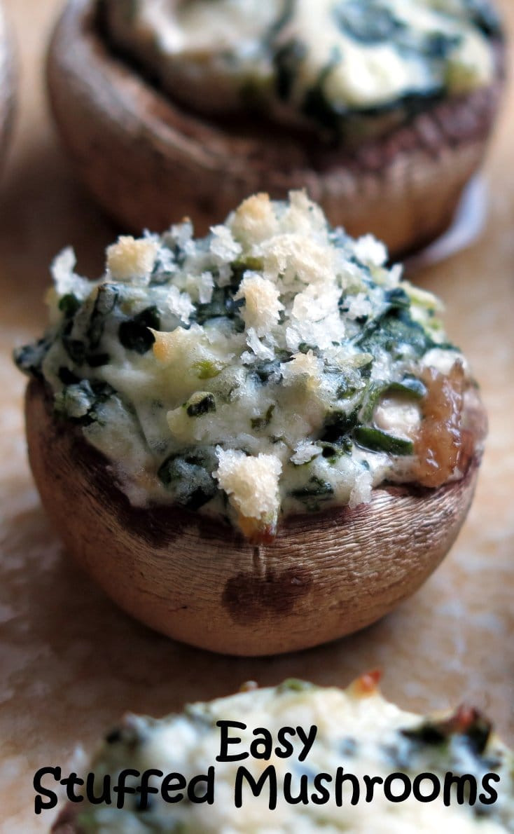 Easy Stuffed Mushroom Recipe
 Easy Stuffed Mushrooms with Cream Cheese and Spinach The