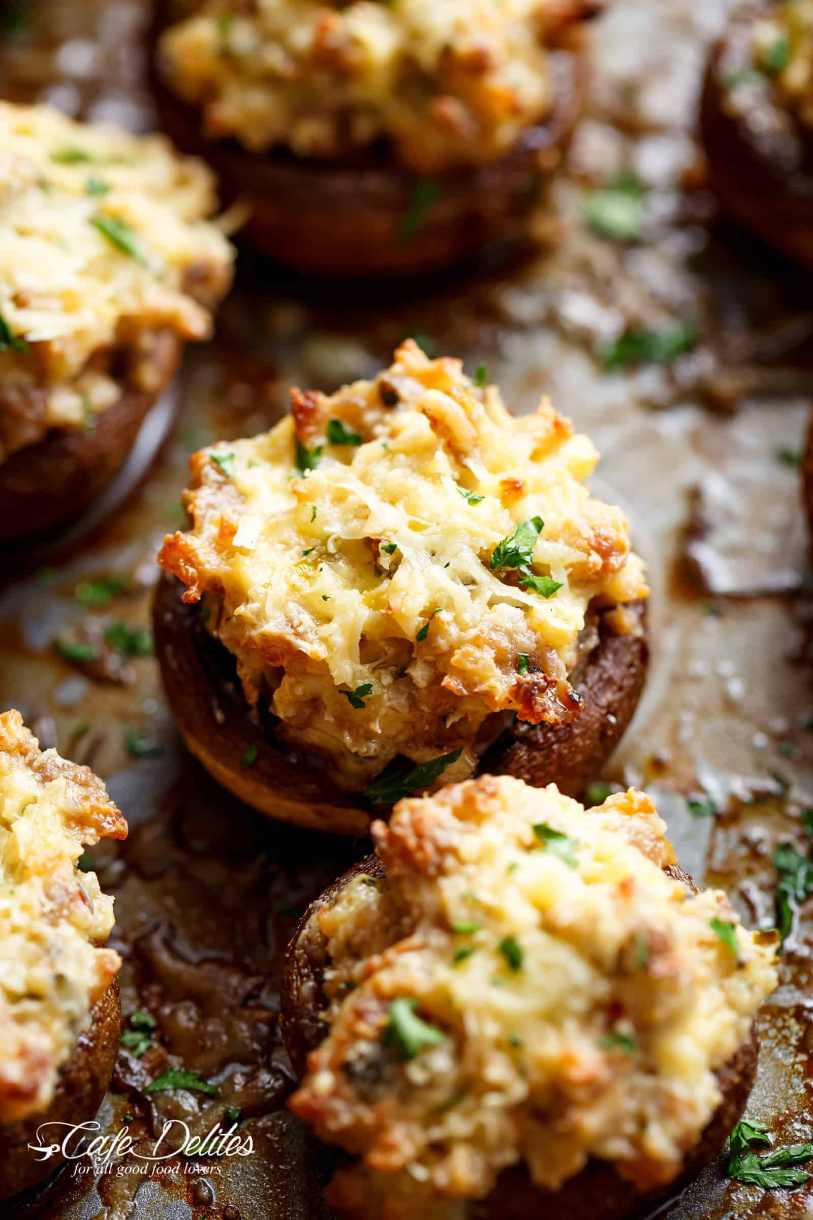 Easy Stuffed Mushroom Recipe
 Stuffed Mushrooms Cafe Delites