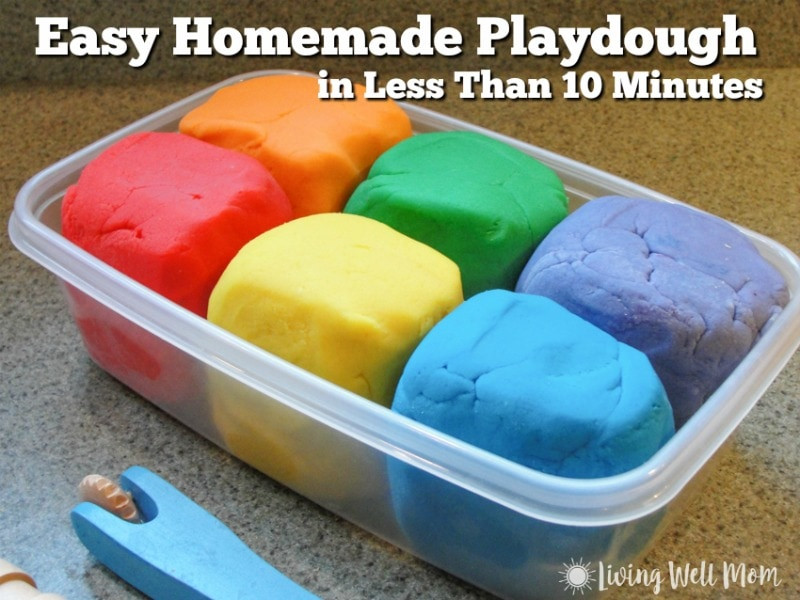 Easy Things For Kids To Make
 Easy Homemade Playdough Recipe In Less Than 10 Minutes