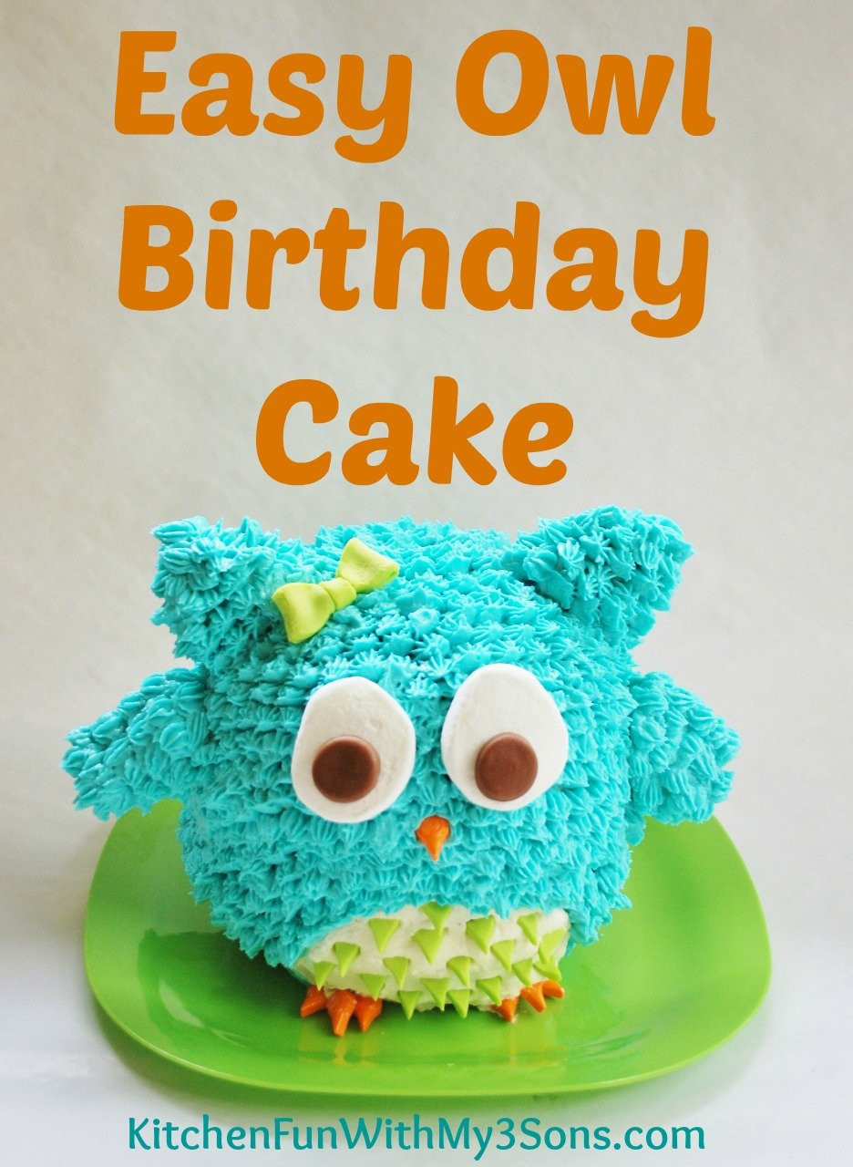 Easy To Make Birthday Cakes
 Owl Birthday Cake or Smash Cake So Easy