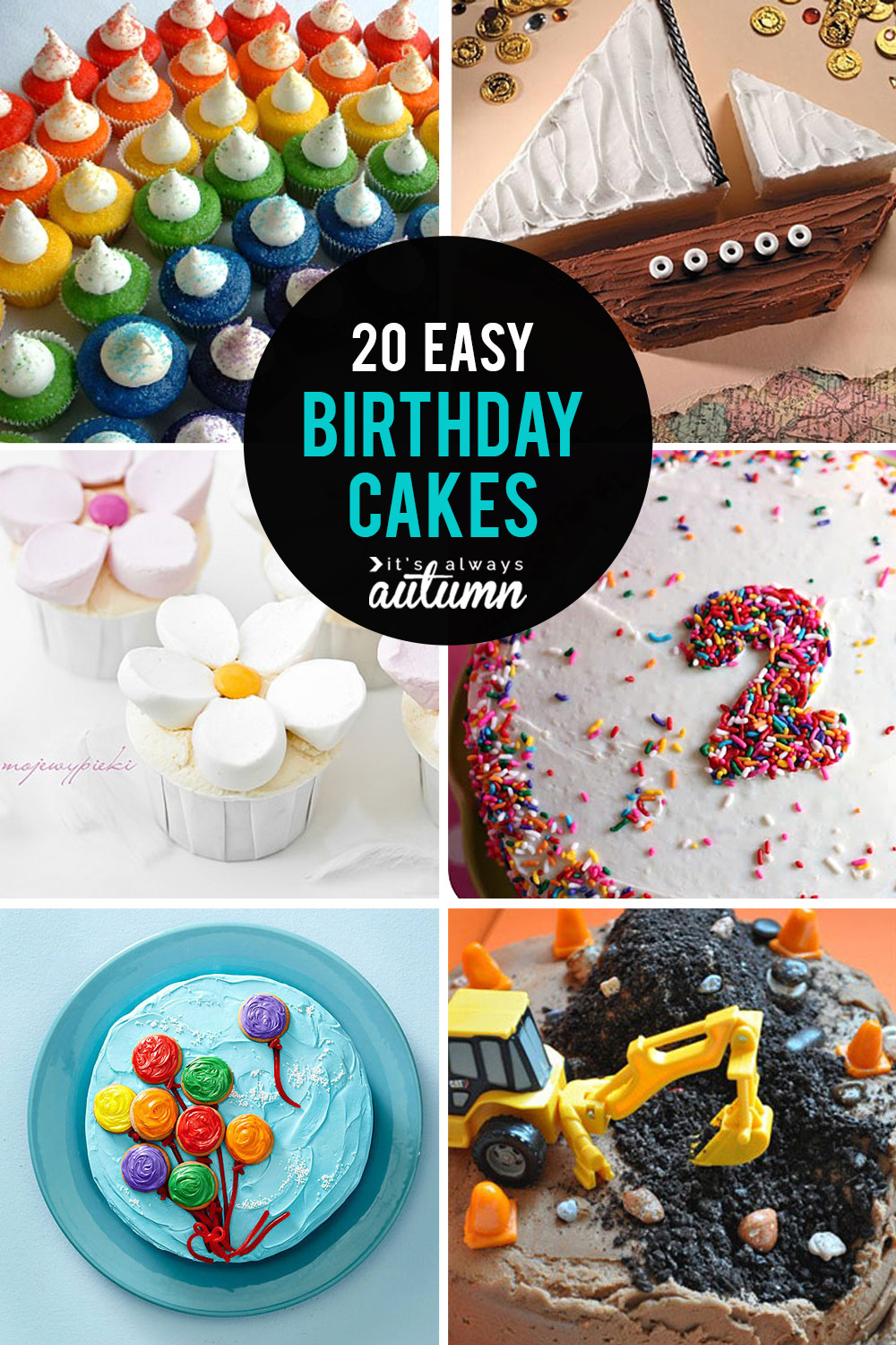Easy To Make Birthday Cakes
 20 easy birthday cakes that anyone can decorate It s