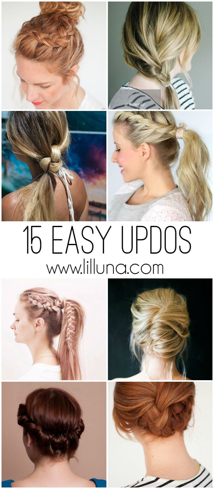 Easy Updo Hairstyles
 Easy Updos